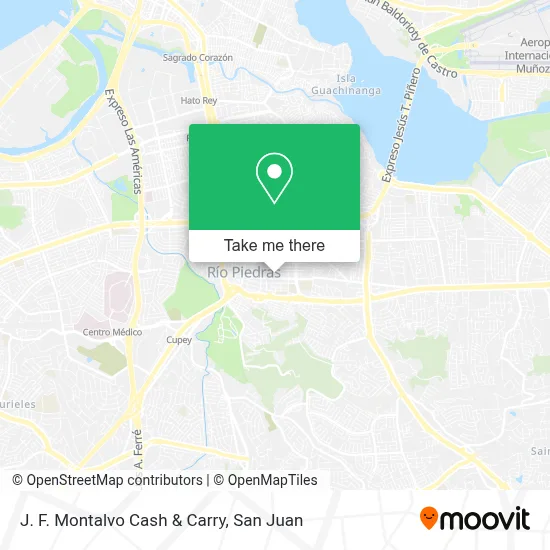 J. F. Montalvo Cash & Carry map