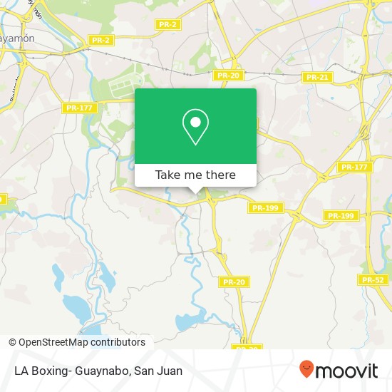 LA Boxing- Guaynabo map