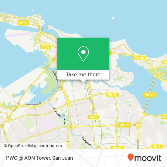 PWC @ AON Tower map