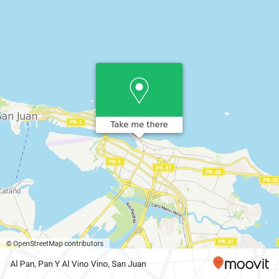 Al Pan, Pan Y Al Vino Vino map