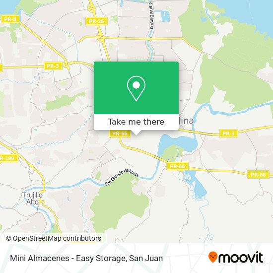 Mini Almacenes - Easy Storage map