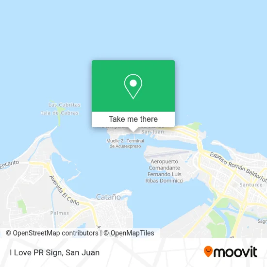 Mapa de I Love PR Sign