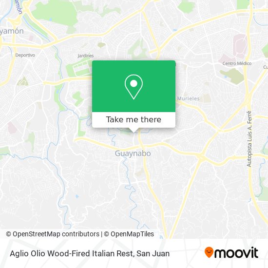 Mapa de Aglio Olio Wood-Fired Italian Rest
