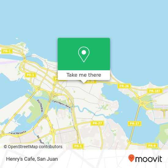 Henry's Cafe map