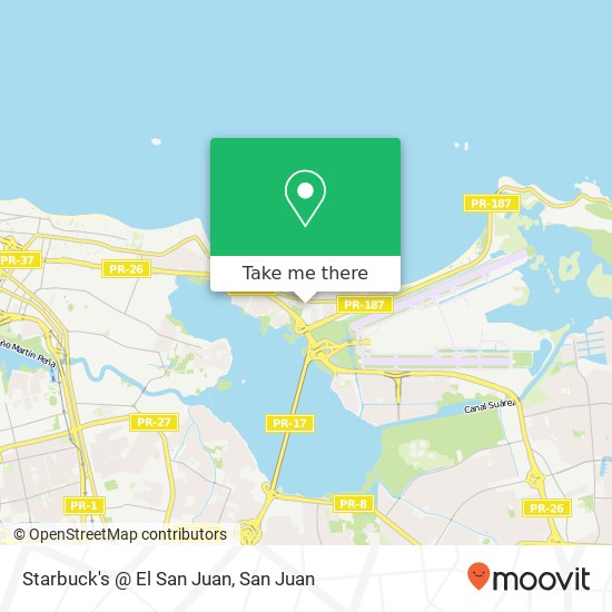 Starbuck's @ El San Juan map