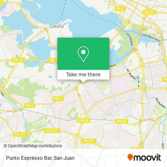 Punto Espresso Bar map