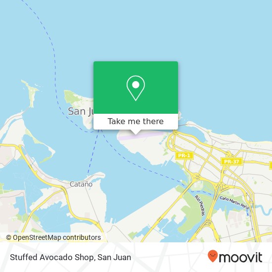 Stuffed Avocado Shop map