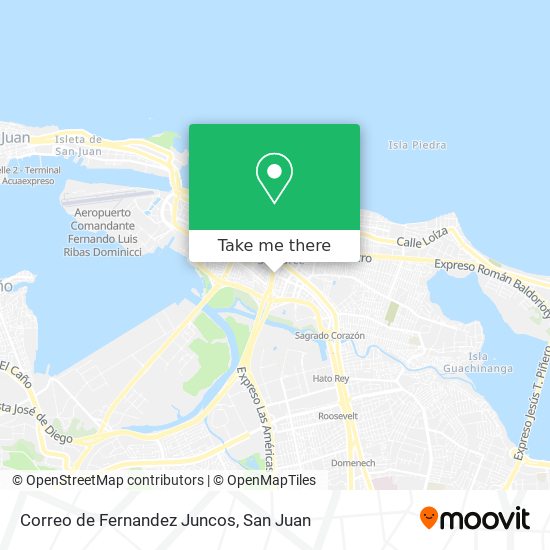 Correo de Fernandez Juncos map