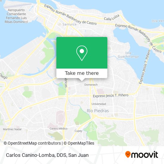 Carlos Canino-Lomba, DDS map