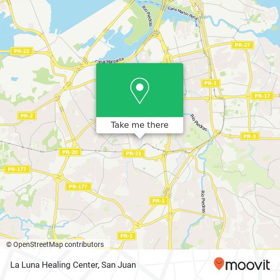 La Luna Healing Center map