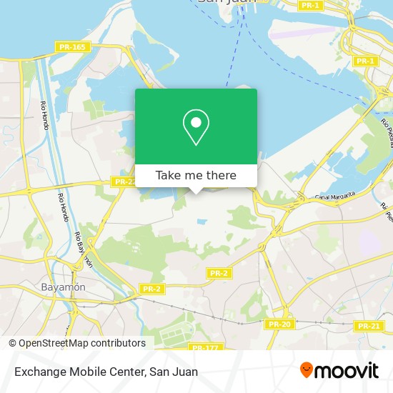 Exchange Mobile Center map