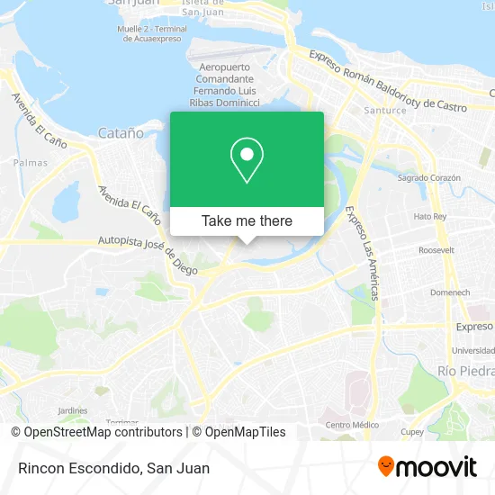 Rincon Escondido map