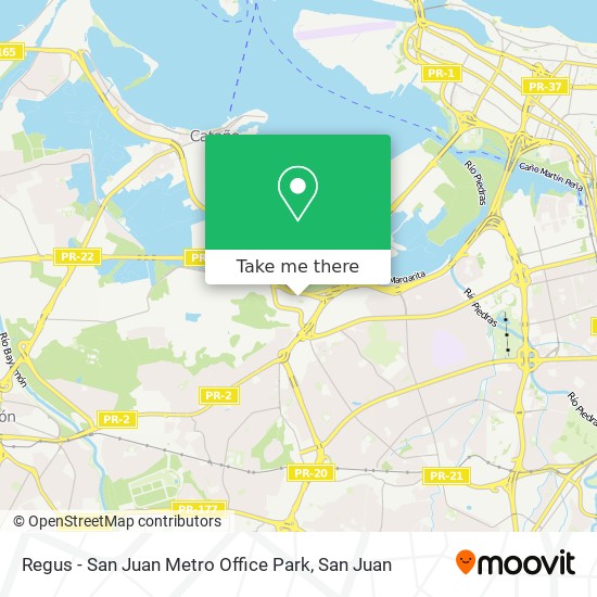 Regus - San Juan Metro Office Park map