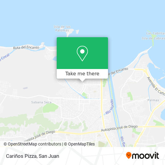 Cariños Pizza map