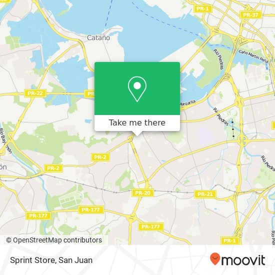Sprint Store map