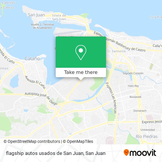 flagship autos usados de San Juan map