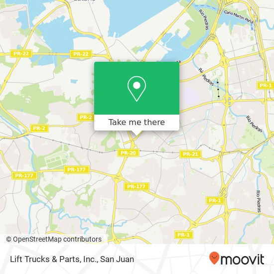 Lift Trucks & Parts, Inc. map