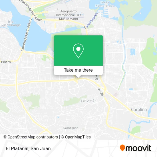 El Platanal map