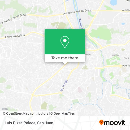Luis Pizza Palace map
