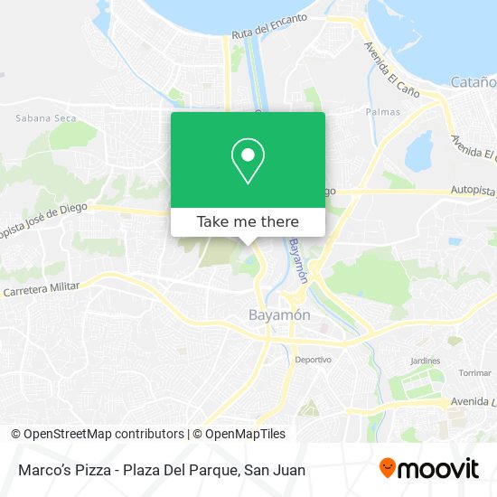 Marco’s Pizza - Plaza Del Parque map