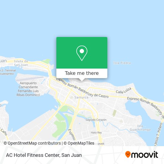 AC Hotel Fitness Center map