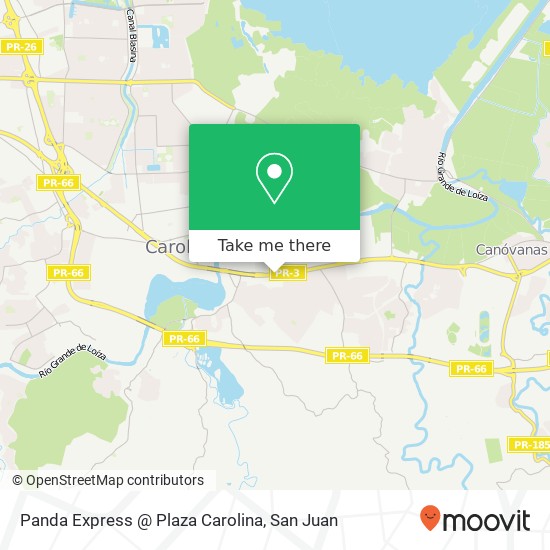 Panda Express @ Plaza Carolina map