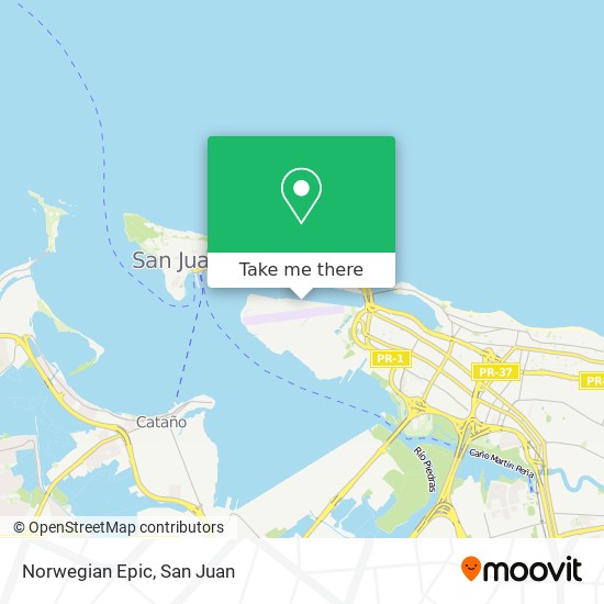 Norwegian Epic map