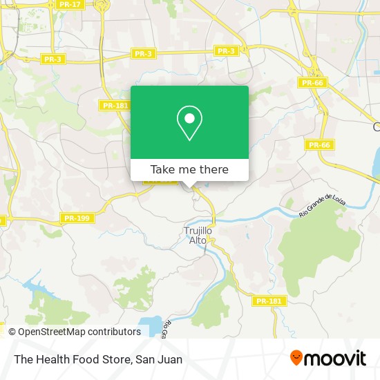 The Health Food Store map