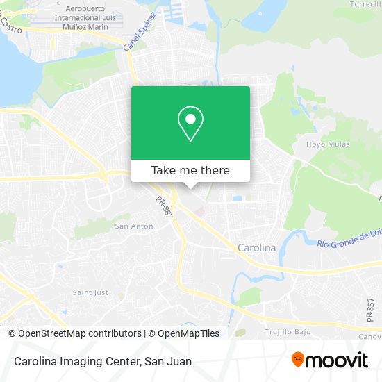 Carolina Imaging Center map