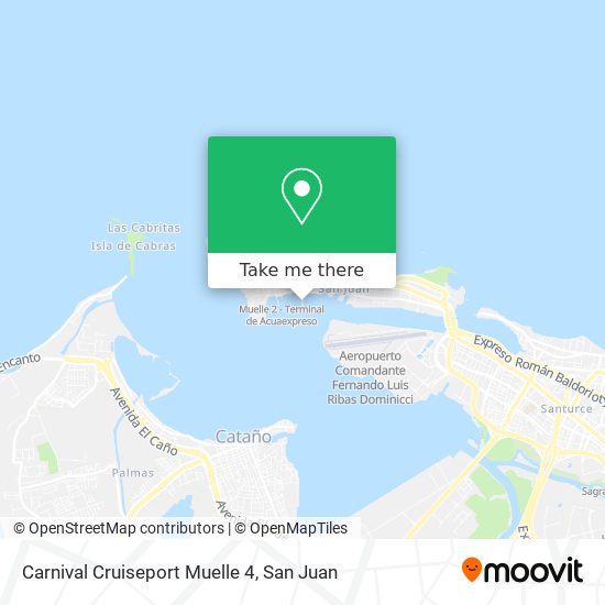 Carnival Cruiseport Muelle 4 map