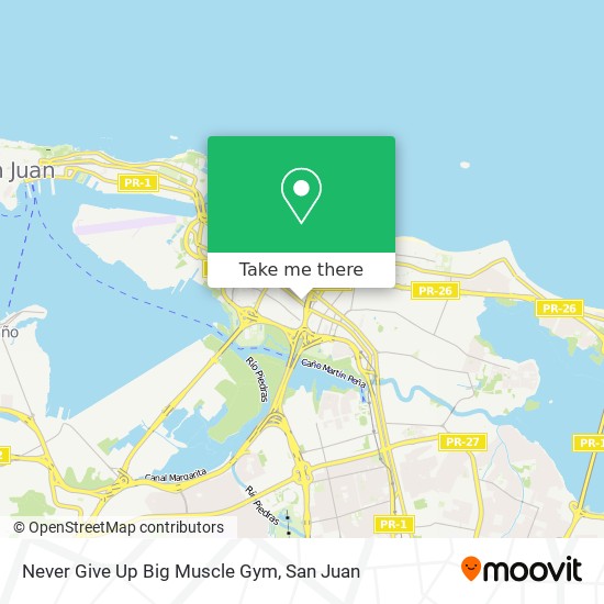 Never Give Up Big Muscle Gym map