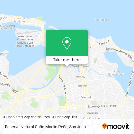 Reserva Natural Caño Martín Peña map