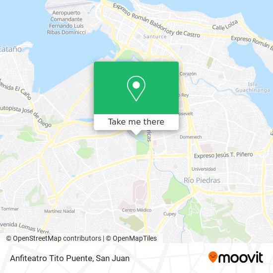 Mapa de Anfiteatro Tito Puente