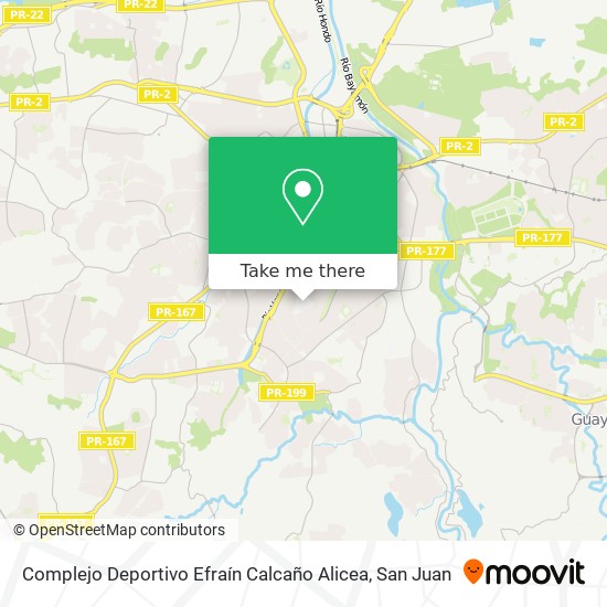 Complejo Deportivo Efraín Calcaño Alicea map