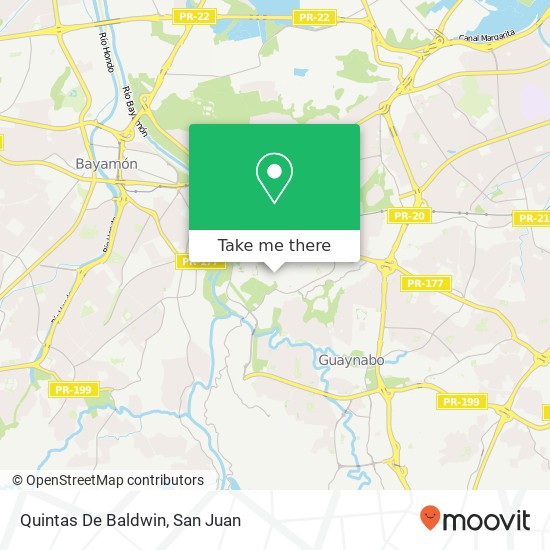 Quintas De Baldwin map