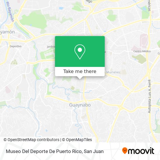Mapa de Museo Del Deporte De Puerto Rico