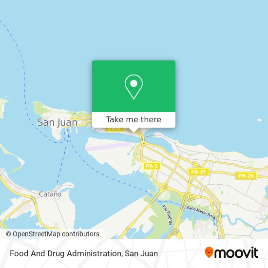 Food And Drug Administration map