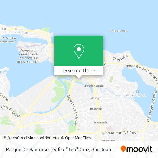 Parque De Santurce Teófilo ""Teo"" Cruz map