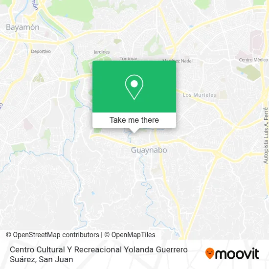 Mapa de Centro Cultural Y Recreacional Yolanda Guerrero Suárez