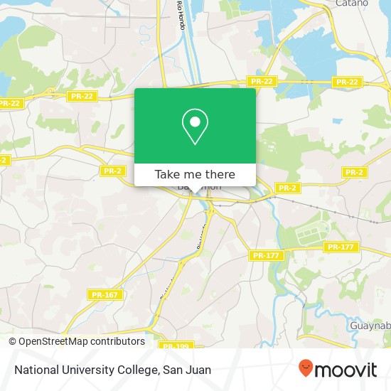 National University College map