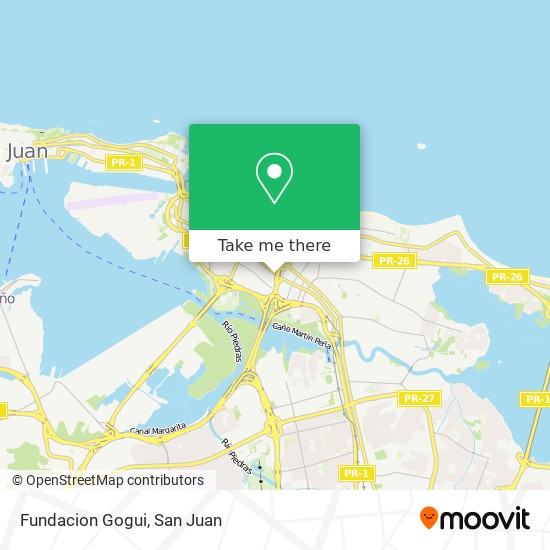 Fundacion Gogui map