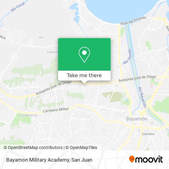 How to get to Bayamon Military Academy in Hato Tejas by Bus?