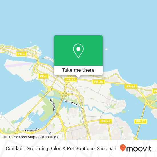 Mapa de Condado Grooming Salon & Pet Boutique