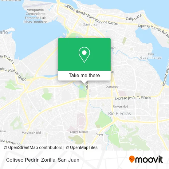 Mapa de Coliseo Pedrín Zorilla