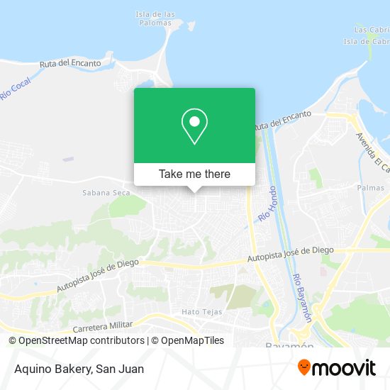 Aquino Bakery map