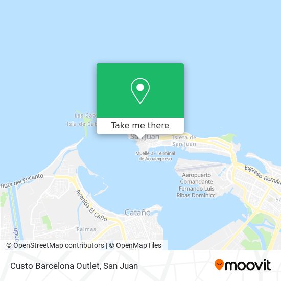 Custo Barcelona Outlet map