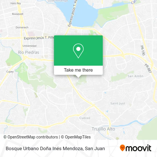 Bosque Urbano Doña Inés Mendoza map