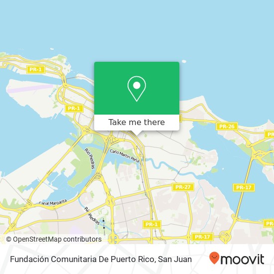 Fundación Comunitaria De Puerto Rico map