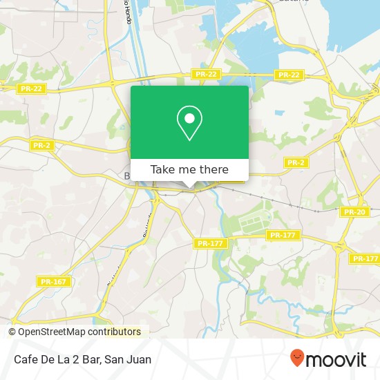 Cafe De La 2 Bar map