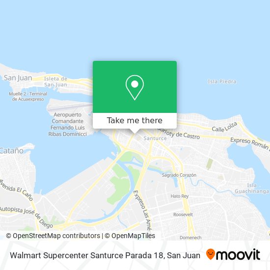 Walmart Supercenter Santurce Parada 18 map